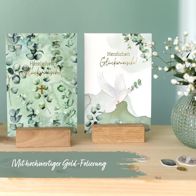 Detalle de Papierdrachen Glückwunschkarten Set 6 DIN A6