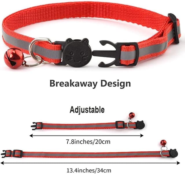 Thumbnail 3 de 12 Paquetes Collar gato Reflectante con Hebilla