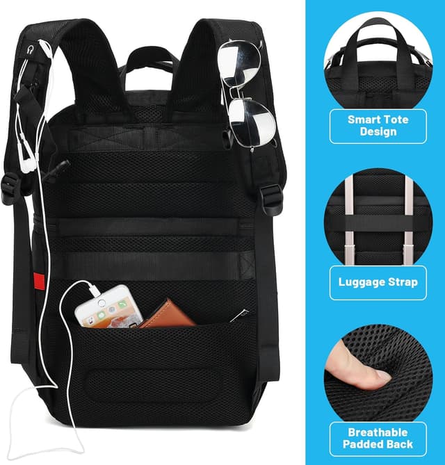 Detalle de SINVICKO Insulated Cooler Backpack (Double Deck, Leakproof Cooler Bag) for Lunch, Beach, and Travel