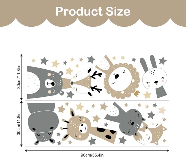 Thumbnail 5 de Tanlaby Safari Dschungel-Tiere Wandtattoo für Kinder