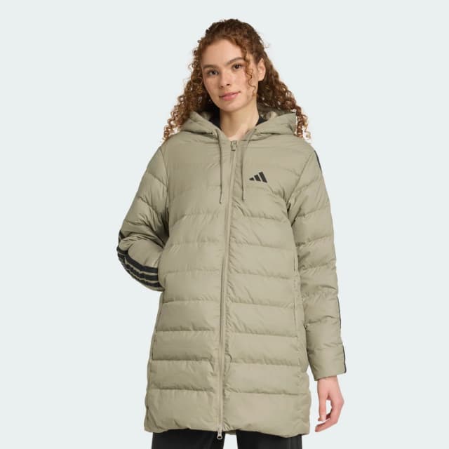 Detalle de Adidas Parka CLIMAWARM 3-Stripes Hooded
