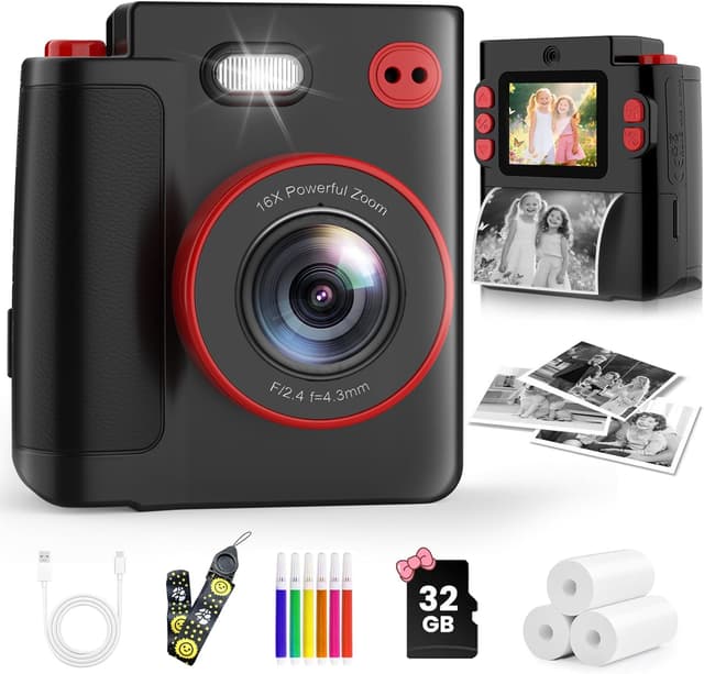 Detalle de MYSTILUCK Kids Camera instant print 1080P