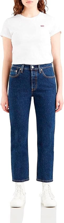 Detalle de Levi's 501 Crop vaqueros mujer 25W 26L