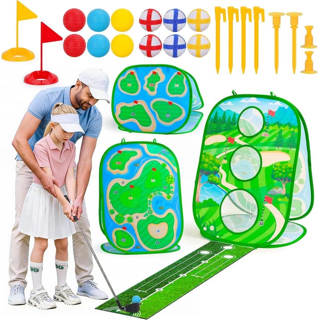 Detalle de 4-In-1 Kids Sticky Golf Games Set
