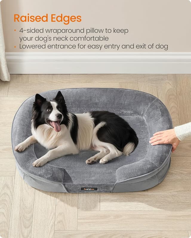 Detalle 2 de Feandrea PGW282G01 orthopaedic dog bed 91x68x18cm