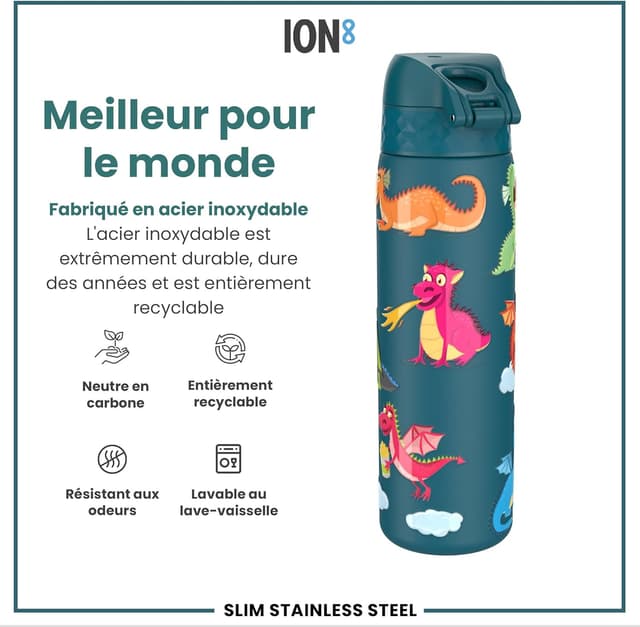 Thumbnail 4 de Ion8 Gourde Inox LĂ©ger 600 ml đ„€
