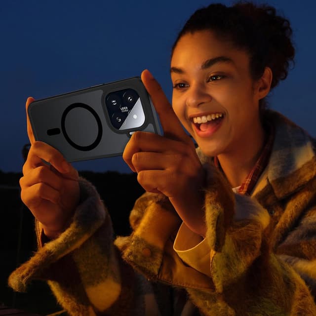 Thumbnail 6 de XTCASE Cover magnetica per Xiaomi 15T Pro / Ultra sottile con retro traslucido opaco e protezione antiurto, nero