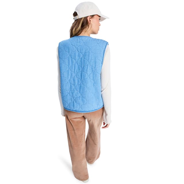 Thumbnail 1 de Roxy Chaleco reversible sherpa denim 100% algodón