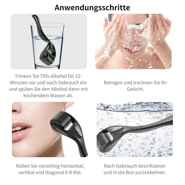 Thumbnail 6 de Derma-Roller 0,5mm Microneedling Roller 540 Nadeln