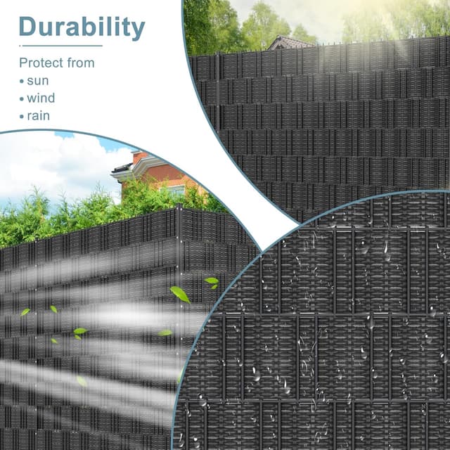 Detalle 1 de HENGMEI Sichtschutzstreifen 19 cm, 70 m