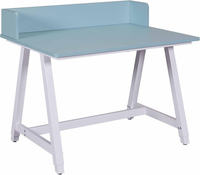 Detalle de Inter Link Emmelie : bureau enfant réglable en hauteur pour apprentissage et travail (blanc/bleu)