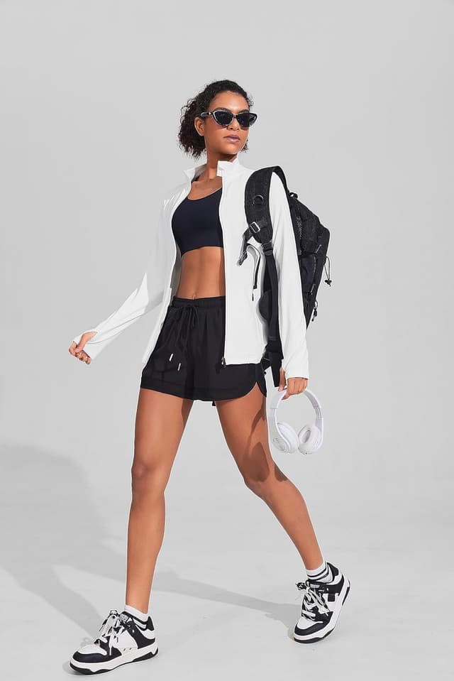 Detalle de Giacca sportiva da corsa donna PINSPARK slim fit