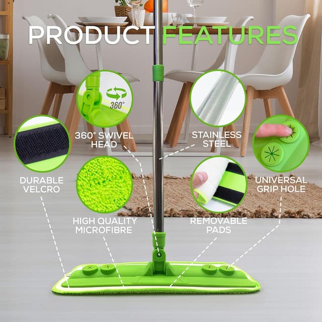 Thumbnail 5 de TDBS Microfibre Mop for Hard Floors