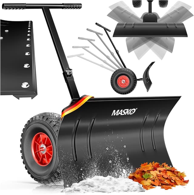 Imagen de Masko Schneeschaufel höhenverstellbar 75 cm Schneeschieber ⛄ en OfertitasTOP