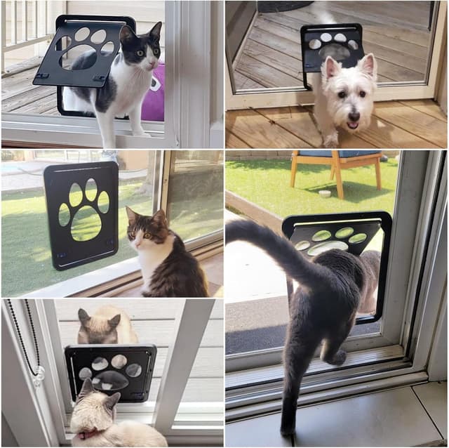 Detalle 2 de Enjoying Katzentür für Fliegengitter 20×26 cm