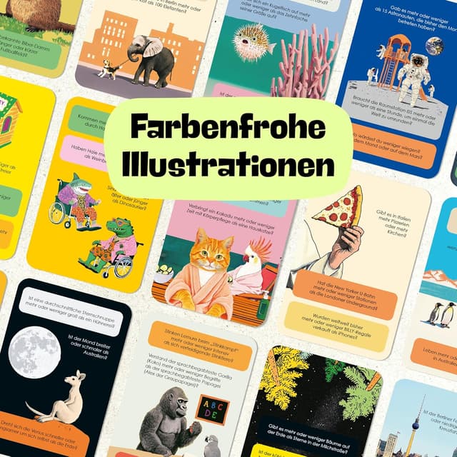 Thumbnail 4 de Mehr oder Weniger Schätzspiel – 150 Fragen 🎲