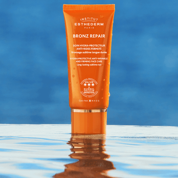 Detalle 2 de Institut Esthederm Bronz Repair Crema Solar Facial ☀️ Antiarrugas 50 ml