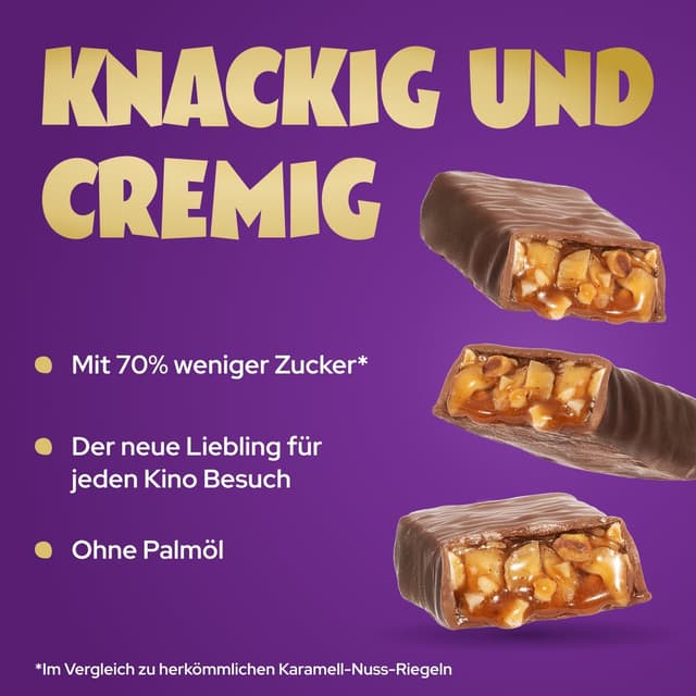 Detalle de ahead Popcorn Caramel 12x38g Schokoriegel 🍫