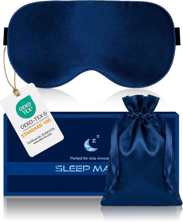 Detalle de Aosun Schlafmaske Seide 100% Maulbeerseide