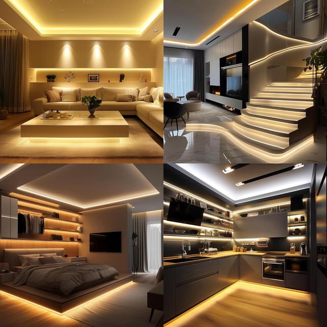 Thumbnail 6 de luktix COB LED Strip 10M 3000K warm white, dimmable