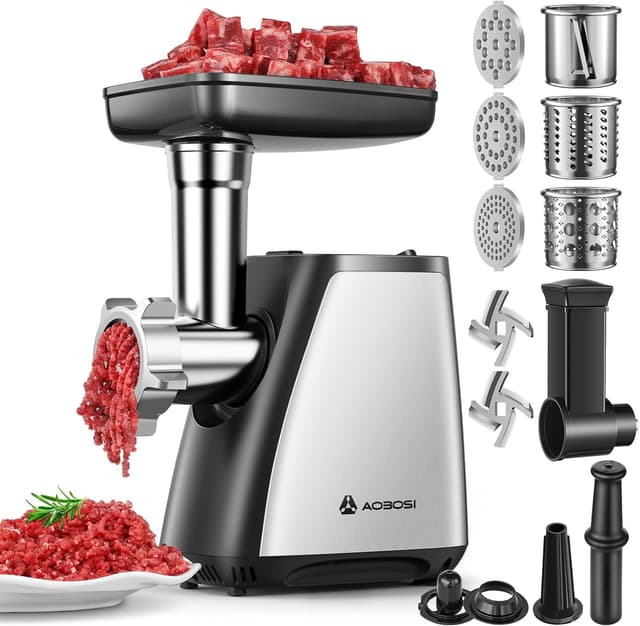 Detalle de AAOBOSI Meat Grinder 2800W Electric