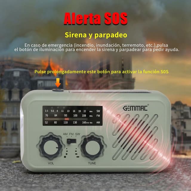 Thumbnail 5 de Radio de Emergencia Portátil 2000mAh