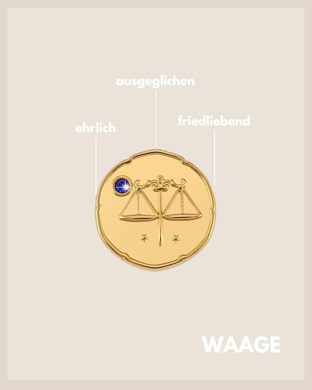 Detalle 2 de GD GOOD.designs collana zodiacale in oro con pietra di nascita (placcata 18 carati) regolabile per donna