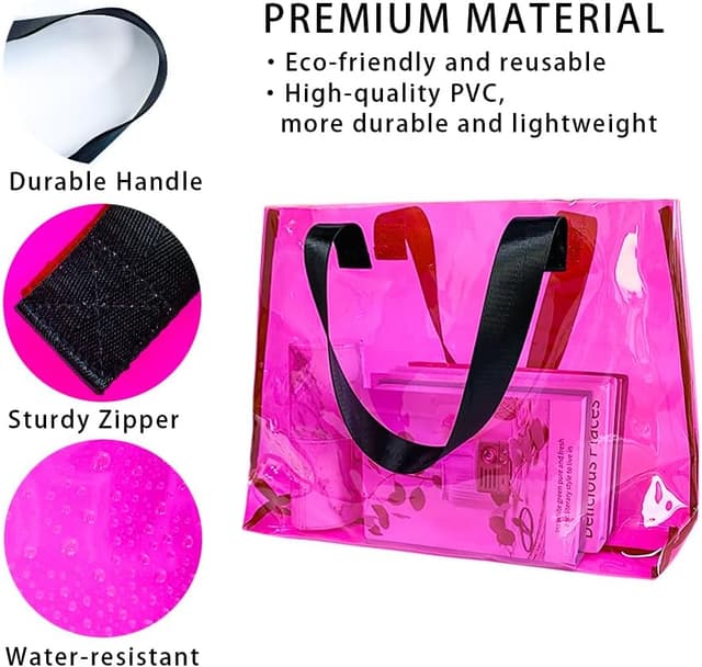 Thumbnail 3 de TotePrint Große Klare Tote Bag 18,89×11,81×3,94 Zoll