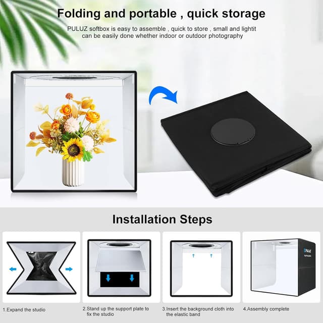 Thumbnail 5 de PULUZ Fotostudio Box Lichtzelte