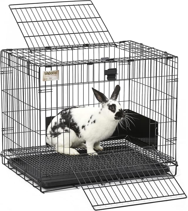 Detalle 2 de MidWest Homes for Pets Small Wabbitat Rabbit Cage with Grid Mesh Floor and Removable Tray