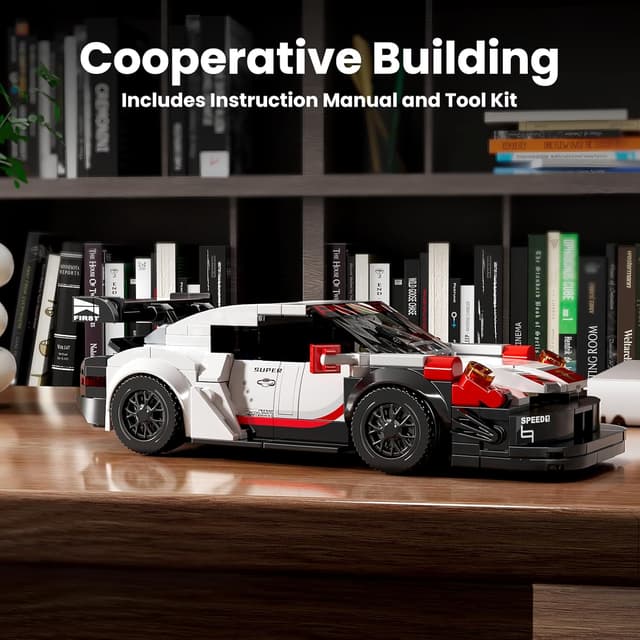 Detalle 2 de Mould King 27010 Speed Champion Rennwagen 349 Teile