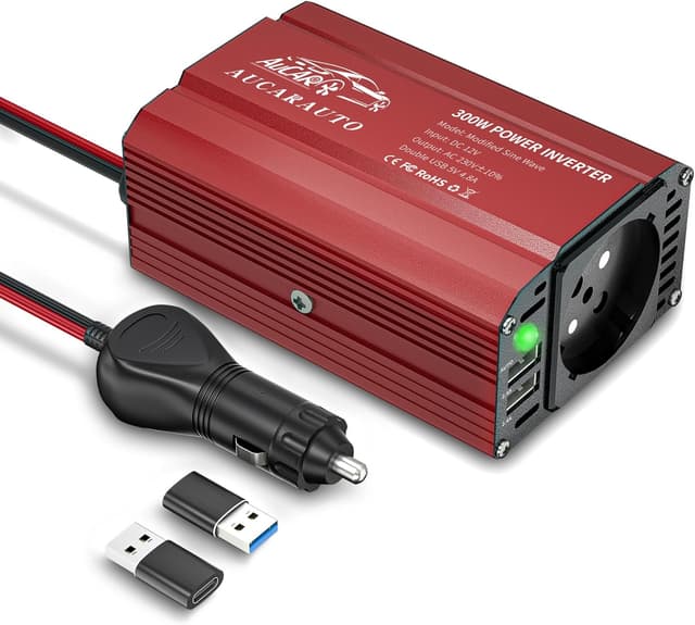 Detalle de AUCARAUTO 300W Auto Wechselrichter