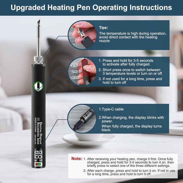 Thumbnail 6 de Set di riparazione per pavimenti in vinile, laminato e parquet grigio con 11 blocchi di cera e penna termica USB