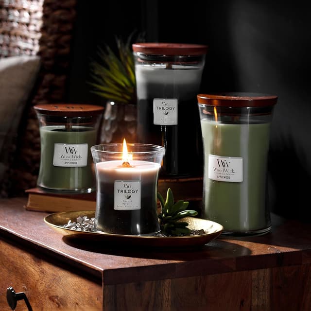 Thumbnail 5 de WoodWick Trilogy vela mediana reloj de arena Pluswick 🕯