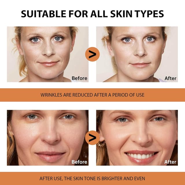 Detalle de VGO Vitamin C Serum for Face (Hyaluronic Acid + Vitamin E) — Anti-Aging Hydration for All Skin Types