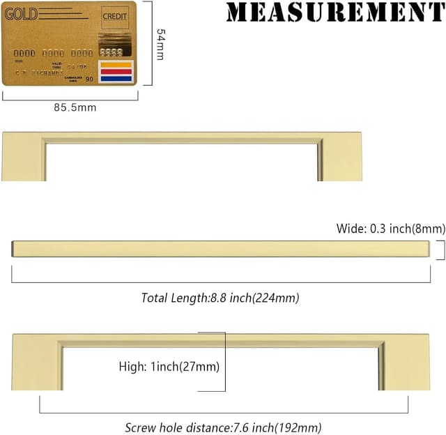 Detalle 1 de Amerdeco maniglie cucina 10 pezzi 192 mm