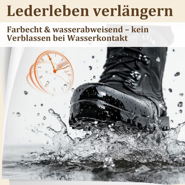 Detalle 2 de SIHOOPE Grau-Leder-Reparatur-Set (250 ml) – Lederpflege & Lederfarbe zur Kratzer- und Rissreparatur