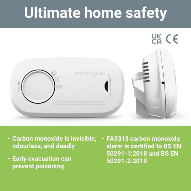 Thumbnail 4 de FireAngel FA3313 CO Alarm 10-Year Sensor