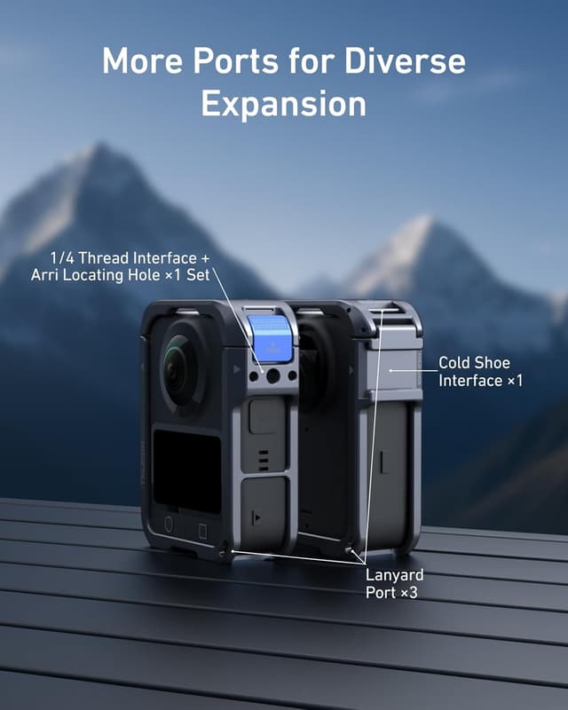 Thumbnail 6 de TELESIN Osmo 360 Kamerakäfig mit 1/4-Gewinde