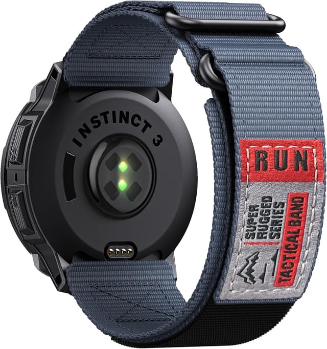 Thumbnail 6 de Double Loop Nylon Strap for Garmin Instinct 2X/3/E Series 50mm (Adjustable Breathable Wristband)