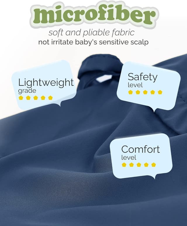 Detalle 2 de FURTALK Baby-Sonnenhut mit Nackenklappe (UPF 50+) einstellbar für 0–6 Monate