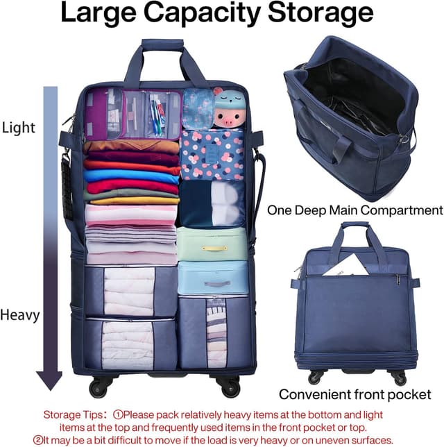 Detalle de Hanke Expandable Large Suitcase 28 inch 4 wheels