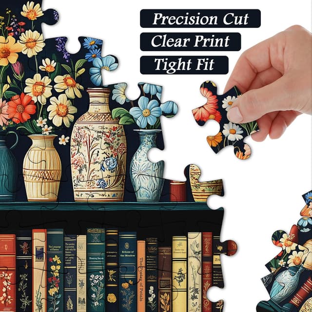 Thumbnail 2 de PICKFORU Wildflower Pages Puzzle 1000 pieces 🧩