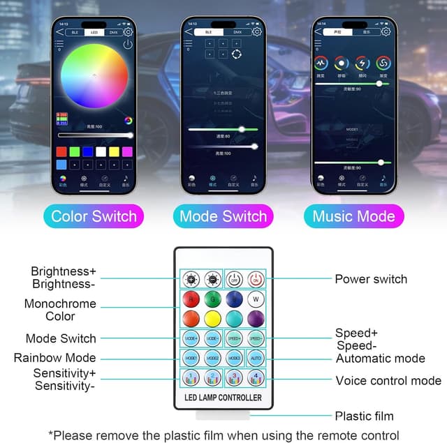 Detalle 2 de Suevut Tira LED 110 cm para coche