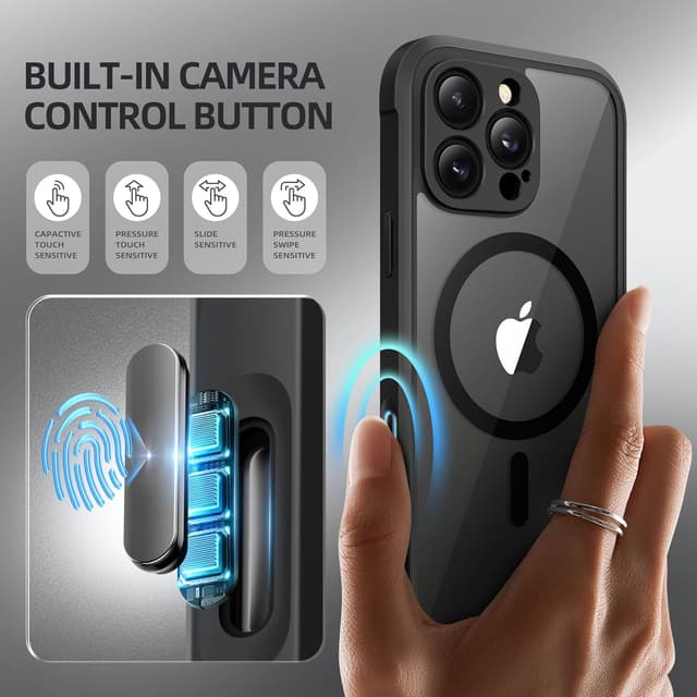 Detalle de BERFY iPhone 16 Pro Max privacy case 6.9"