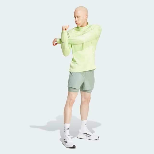 Thumbnail 2 de adidas Ultimate Running Reflective 2-in-1 pantalón corto Verde