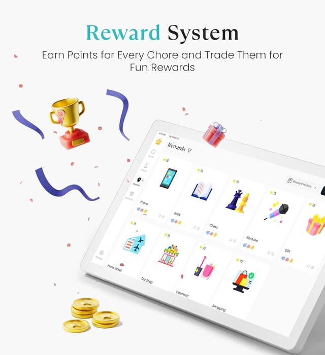 Detalle de Cozyla Mate Digital Calendar+ 2 32" 4K smart wall planner with touchscreen, chores and family profiles