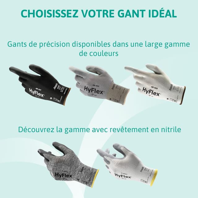 Thumbnail 6 de Ansell HyFlex gants de travail 12 paires