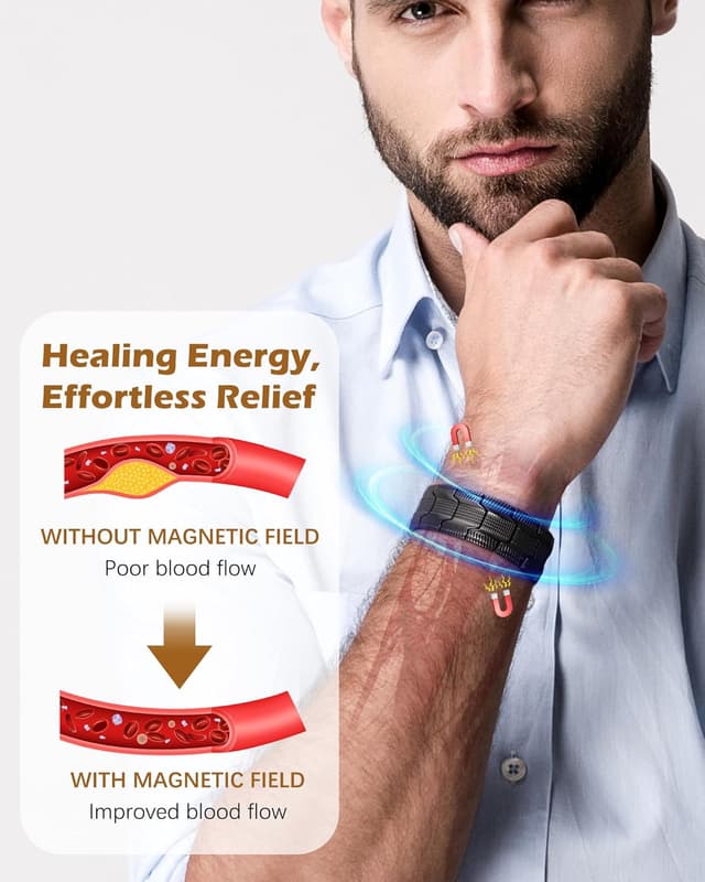 Detalle 1 de Jeracol 3x Magnetic Copper Bracelet