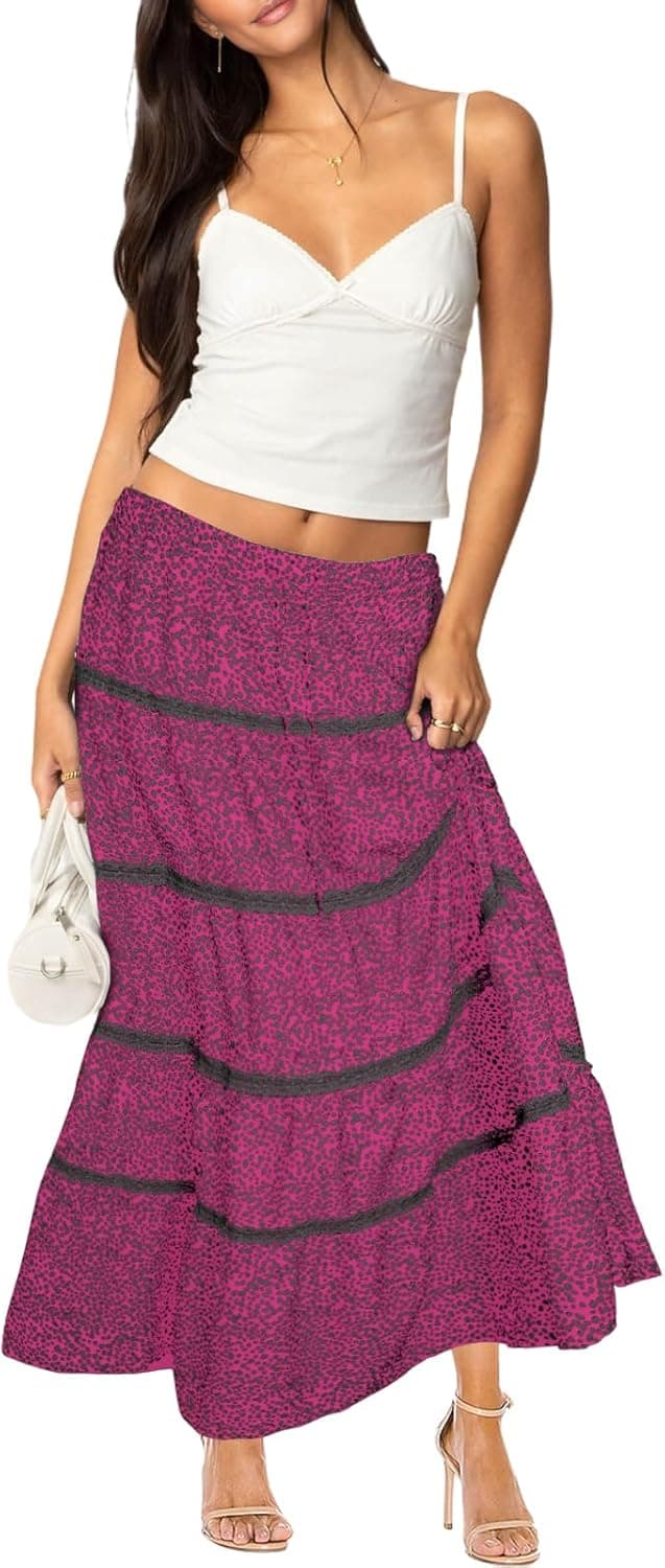 Thumbnail 3 de SEBOWEL Damen Rock Maxirock Blumen